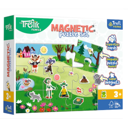 TREFL 93166 Magnetisches Puzzle - Treflika-Tag