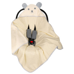DUET BABY 699 Einschlagdecke für den Kindersitz ANIMALS