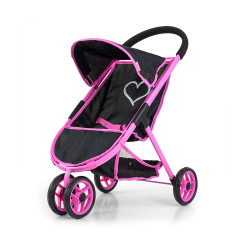 MILLY MALLY 5521 Puppenwagen Susie Prestige Black