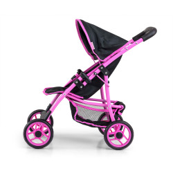 MILLY MALLY 5519 Puppenwagen Natalie Prestige Black