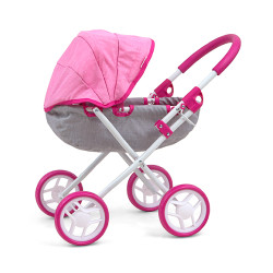 MILLY MALLY 2718 Wózek dla lalek Dori Prestige Pink