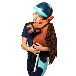 Hobby Horse Skippi Bernstein - Pferd am Stock für Kinder - A3 Zaumzeug