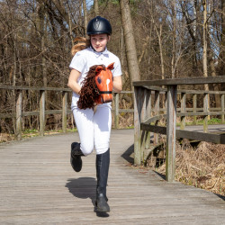 Hobby Horse Skippi Bernstein - Pferd am Stock für Kinder - A3 Zaumzeug