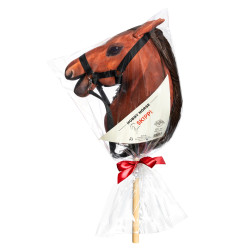 Hobby Horse Skippi Bernstein - Pferd am Stock für Kinder - A3 Zaumzeug