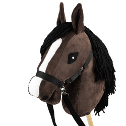 Hobby Horse Skippi gniady - Pferd auf einem Stock - Stock - für Kinder - A3 Zaumzeug