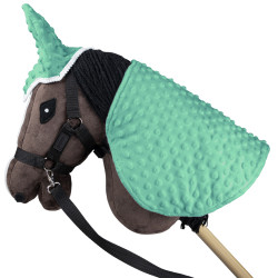 Skippi Decke und Ohrschützer für Hobby Horse - grün - pastell