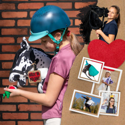 Skippi Hobby Horse  tarantowaty - biało czarny - prezent na dzień dziecka