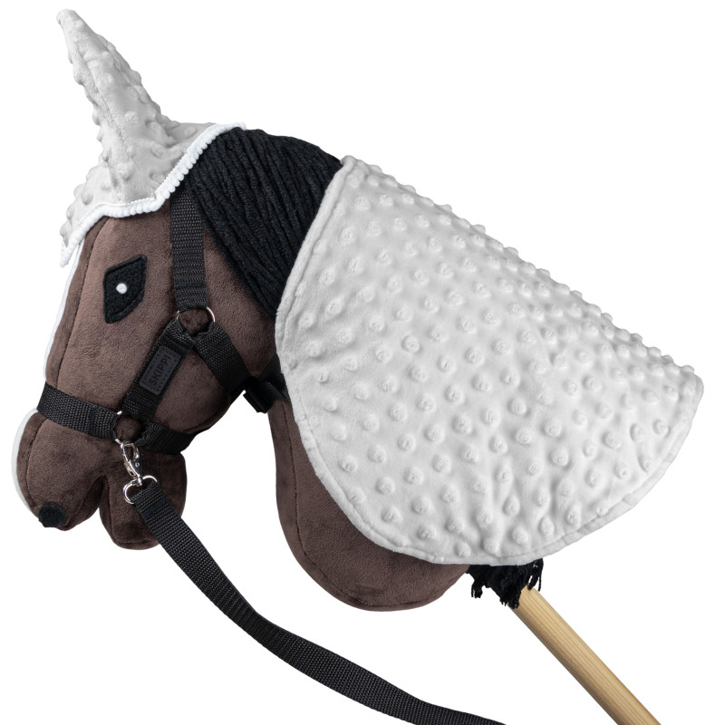 Skippi Decke und Ohrschützer für Hobby Horse - grau - Universalgröße