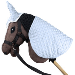 Skippi Decke und Ohrschützer für Hobby Horse - blau - Universalgröße