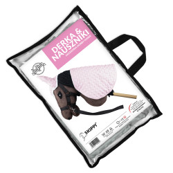 Skippi Decke und Ohrschützer für Hobby Horse - Rosa - Universalgröße