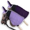 Doppelseitige Decke und Ohrschützer Skippi für Hobby Horse - Lila