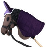 Doppelseitige Decke und Ohrschützer Skippi für Hobby Horse - Lila