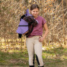 Doppelseitige Decke und Ohrschützer Skippi für Hobby Horse - Lila