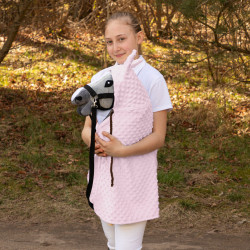 Skippi Umhang für Hobby Horse - rosa - Geschenk für Mädchen
