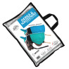 Die doppelseitige Decke und Ohrschützer Skippi für Hobby Horse - Minze und Blau