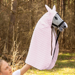 Skippi Umhang für Hobby Horse - rosa - Geschenk für Mädchen