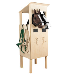Stall für Steckenpferd – original, aus Holz, polnische Produktion von Skippi