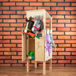 Stall für Steckenpferd – original, aus Holz, polnische Produktion von Skippi