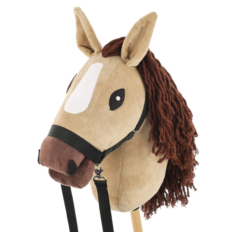 Hobby Horse Skippi Karmel A3 – Halfter und Zügel inklusive – beige
