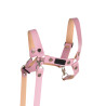 Skippi Trense für Hobby Horse - Zügel, Kunstleder - Rosa