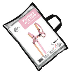 Skippi Trense für Hobby Horse - Zügel, Kunstleder - Rosa