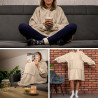 Decken-Sweatshirt + Kissen