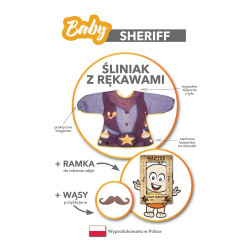 Baby Sheriff - Lätzchen mit Ärmeln