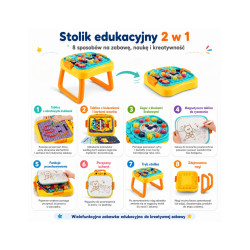 WOOPIE 59547 Interaktywny Stolik edukacyjny warsztat i tablica suchościeralna