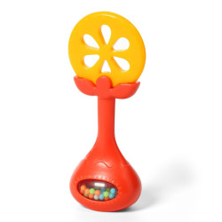 B.O.499/01 Bildungsbeißring mit Rassel JUICY ORANGE